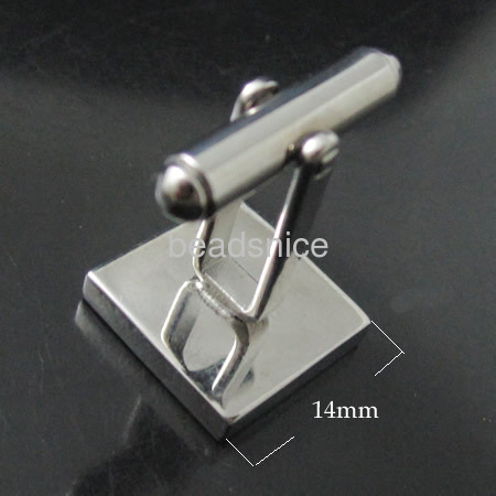 Fashion Stainless Steel Cufflink,Square,